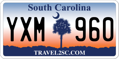 SC license plate YXM960