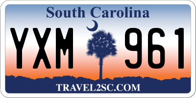 SC license plate YXM961