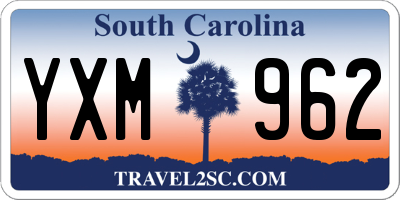 SC license plate YXM962