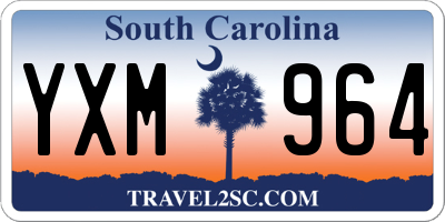 SC license plate YXM964
