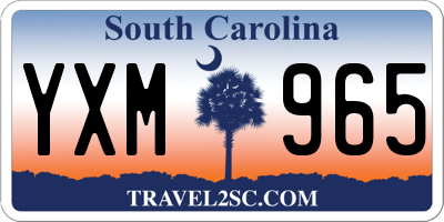 SC license plate YXM965