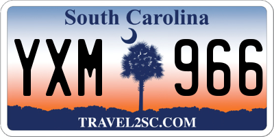 SC license plate YXM966