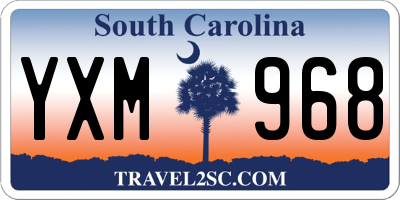 SC license plate YXM968