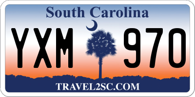 SC license plate YXM970