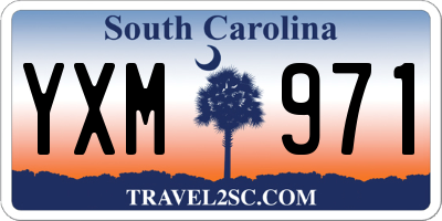 SC license plate YXM971