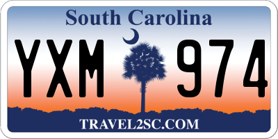 SC license plate YXM974