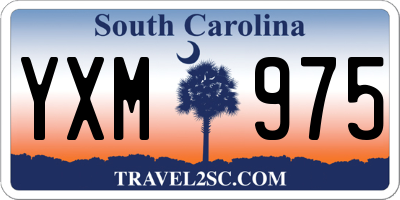 SC license plate YXM975