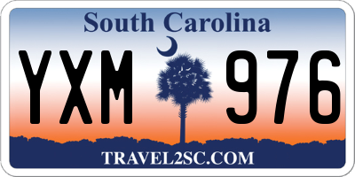 SC license plate YXM976
