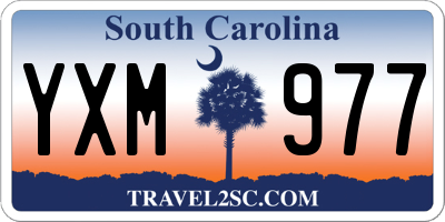 SC license plate YXM977