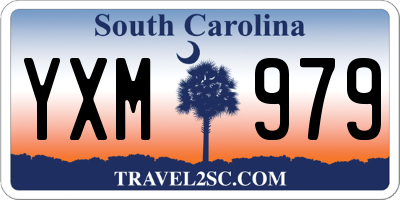 SC license plate YXM979