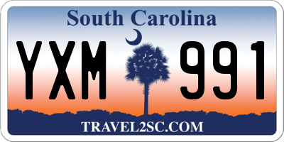 SC license plate YXM991