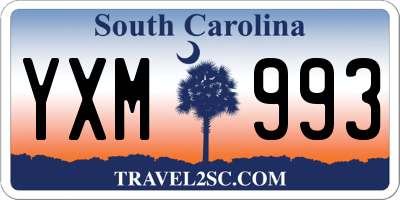 SC license plate YXM993