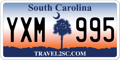 SC license plate YXM995