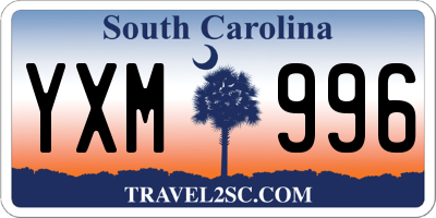 SC license plate YXM996