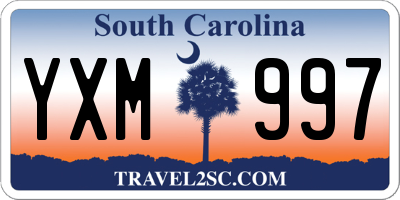 SC license plate YXM997