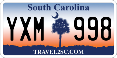 SC license plate YXM998