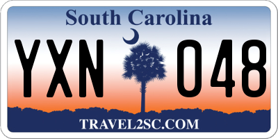 SC license plate YXN048