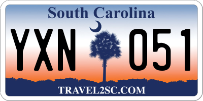 SC license plate YXN051