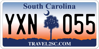 SC license plate YXN055