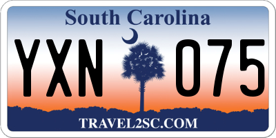 SC license plate YXN075