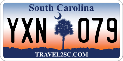 SC license plate YXN079