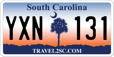 SC license plate YXN131