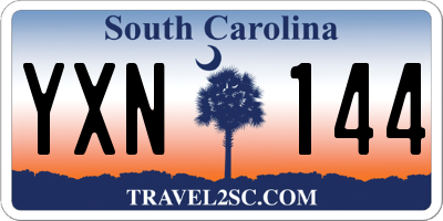SC license plate YXN144