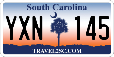 SC license plate YXN145