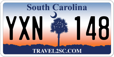SC license plate YXN148