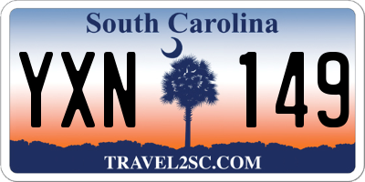 SC license plate YXN149