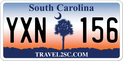 SC license plate YXN156