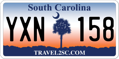 SC license plate YXN158