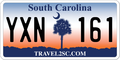 SC license plate YXN161
