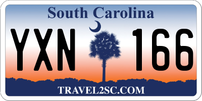 SC license plate YXN166