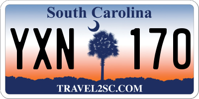 SC license plate YXN170