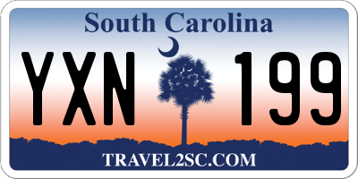 SC license plate YXN199