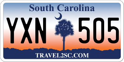 SC license plate YXN505