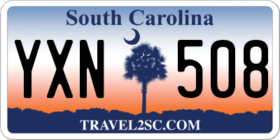 SC license plate YXN508