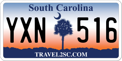 SC license plate YXN516