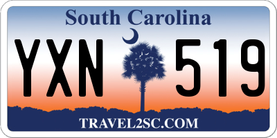 SC license plate YXN519