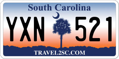 SC license plate YXN521