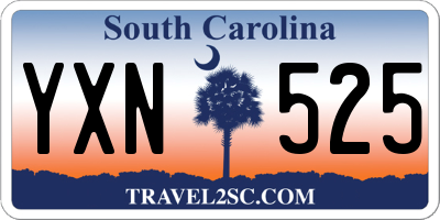 SC license plate YXN525