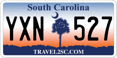 SC license plate YXN527
