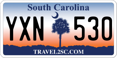 SC license plate YXN530