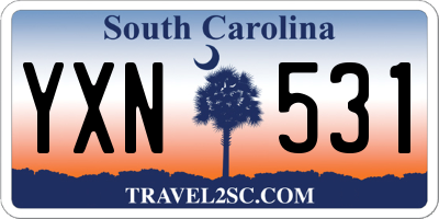 SC license plate YXN531