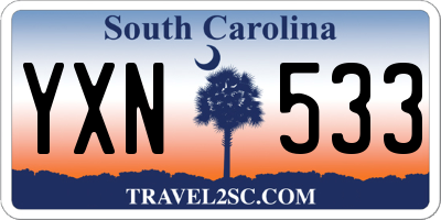 SC license plate YXN533