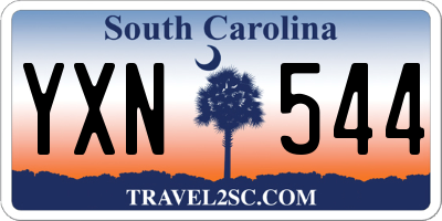SC license plate YXN544