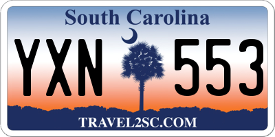 SC license plate YXN553