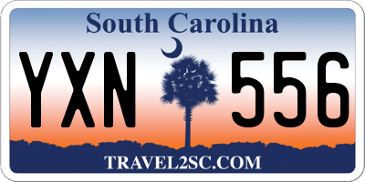 SC license plate YXN556