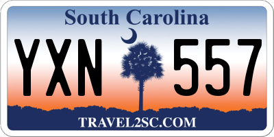SC license plate YXN557